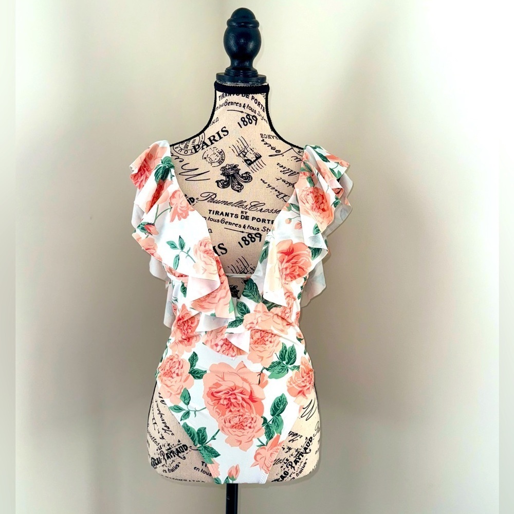 Show Me Your Mumu Mermaid One Piece Floral Swimsuit, Small